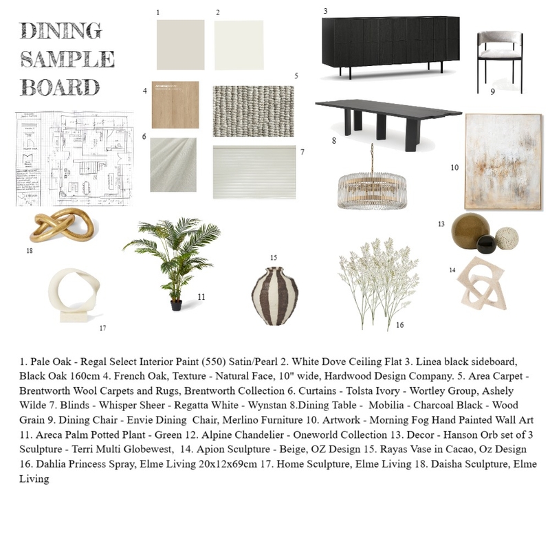 DINING ROOM Mood Board by taniacampagna on Style Sourcebook