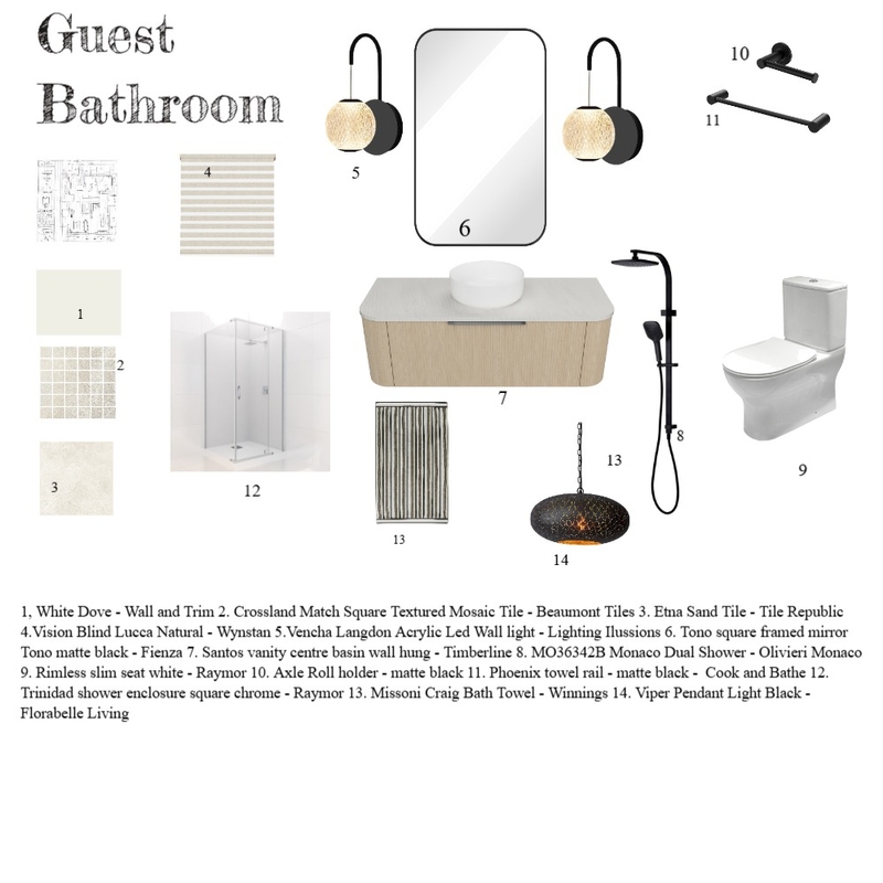 BATHROOM Mood Board by taniacampagna on Style Sourcebook