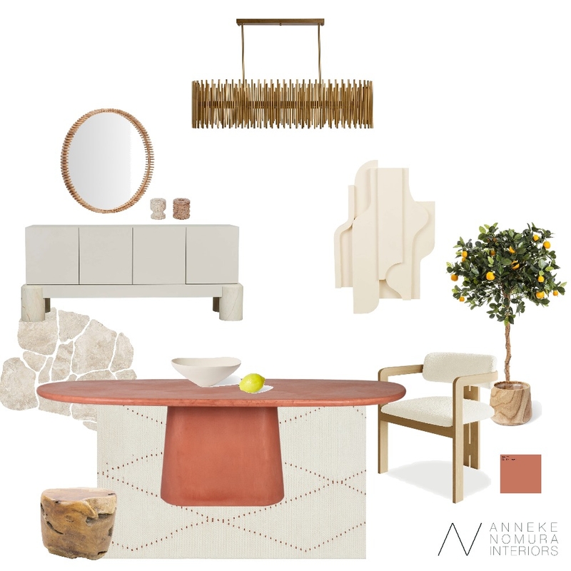 Contemporary Italian Dining Room Mood Board by ANNEKE NOMURA INTERIORS on Style Sourcebook