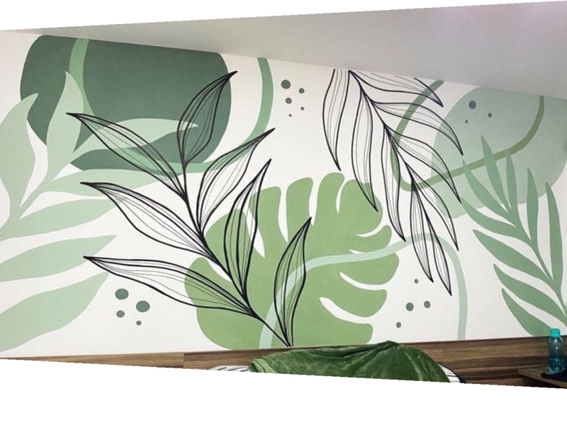 Monstera Mural Stencil Mood Board by MelBoyd31 on Style Sourcebook