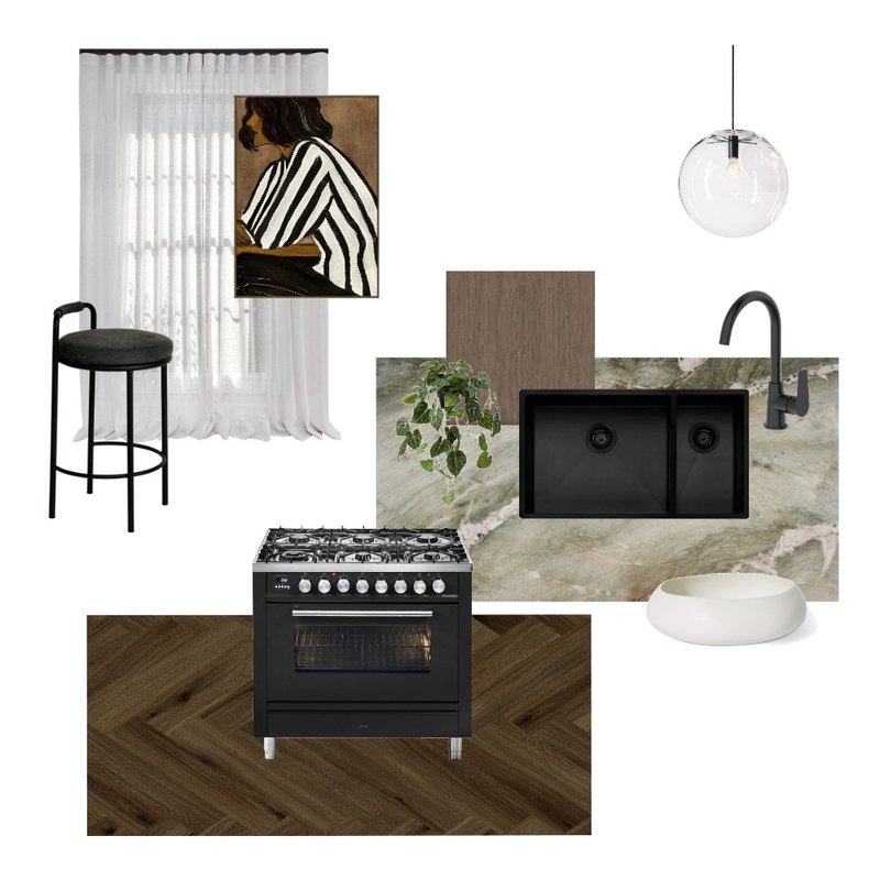 Dark Oak Kitchen Mood Board by House of Hue Designs on Style Sourcebook