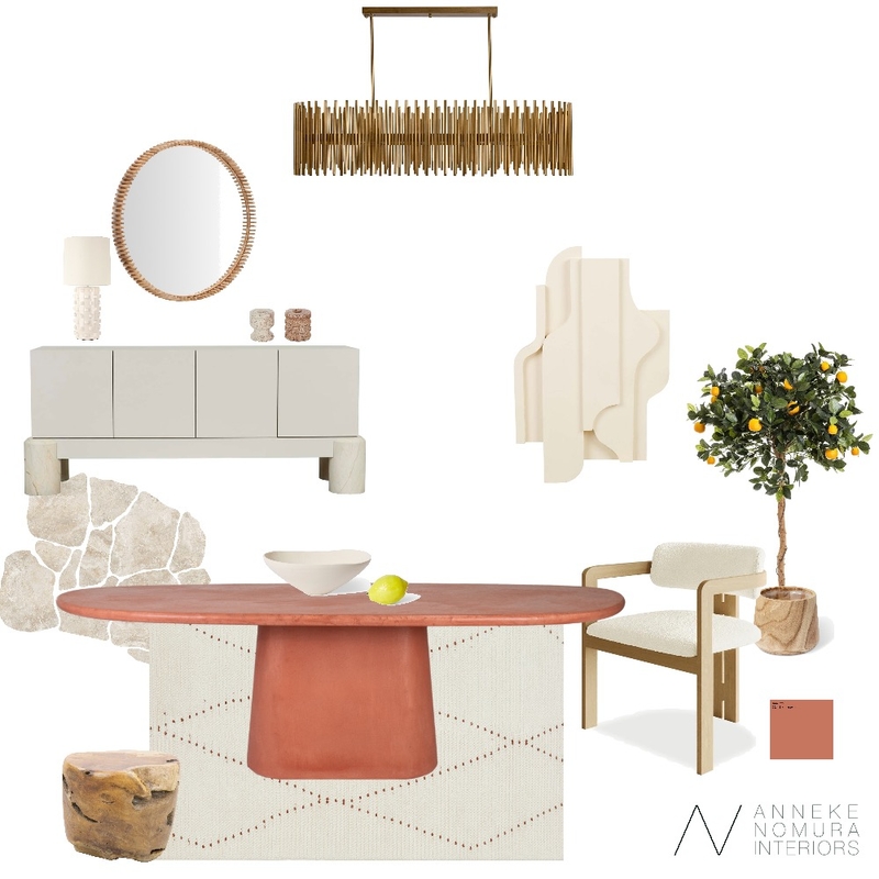 Contemporary Italian Dining Room Mood Board by ANNEKE NOMURA INTERIORS on Style Sourcebook