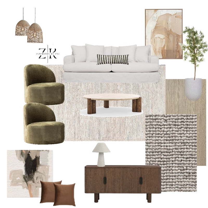 Zen living room Mood Board by Interiors By Zai on Style Sourcebook