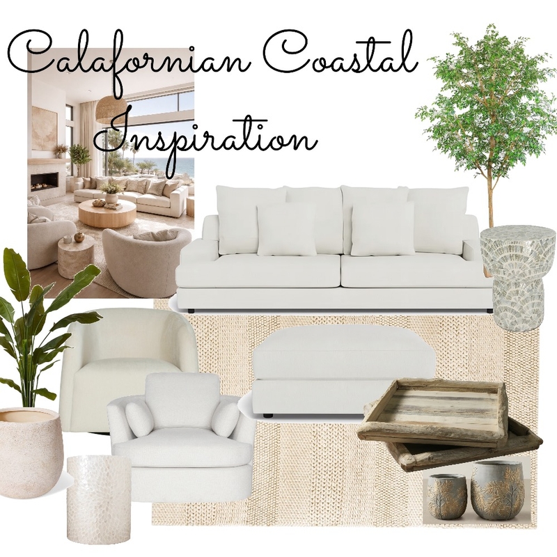 Californian Coastal Mood Board by Bay Butterfly on Style Sourcebook