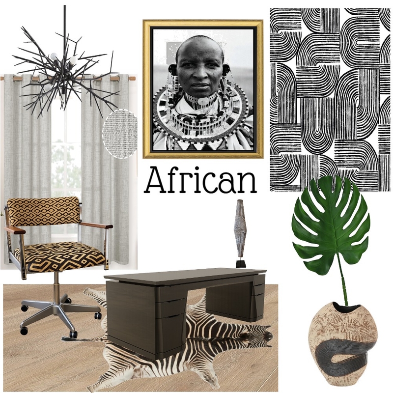 African Home Office Mood Board by MrsLeeCee on Style Sourcebook