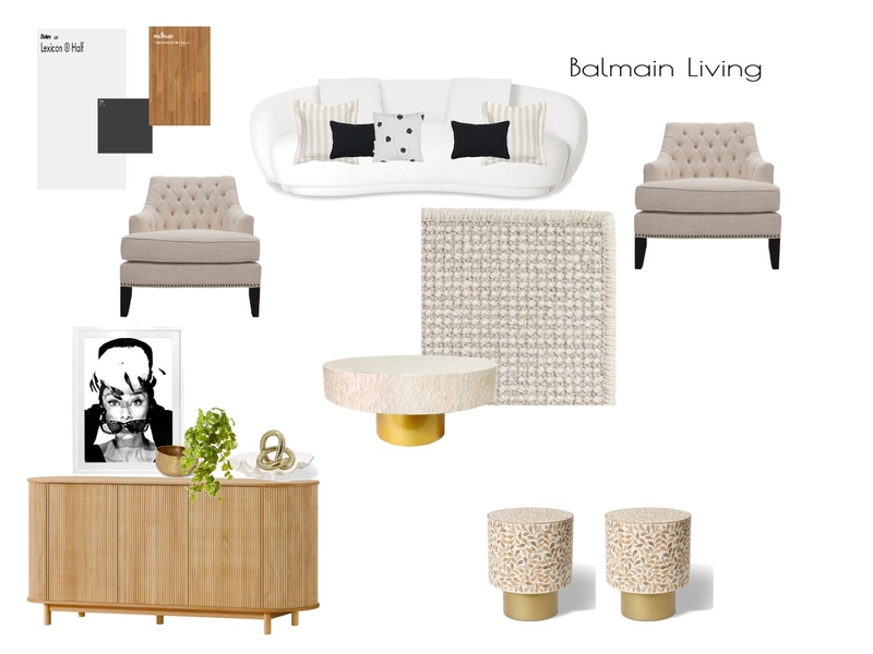 Balmain Lounge Mood Board by WendyGee on Style Sourcebook