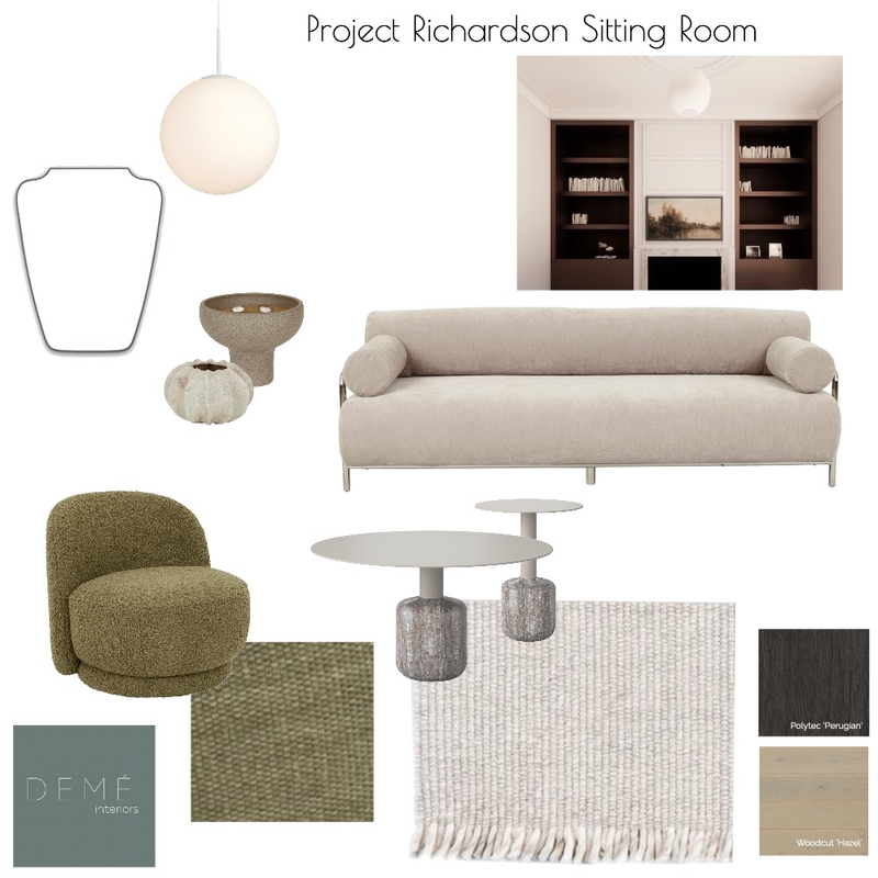Sitting Room Mood Board by Demé Interiors on Style Sourcebook