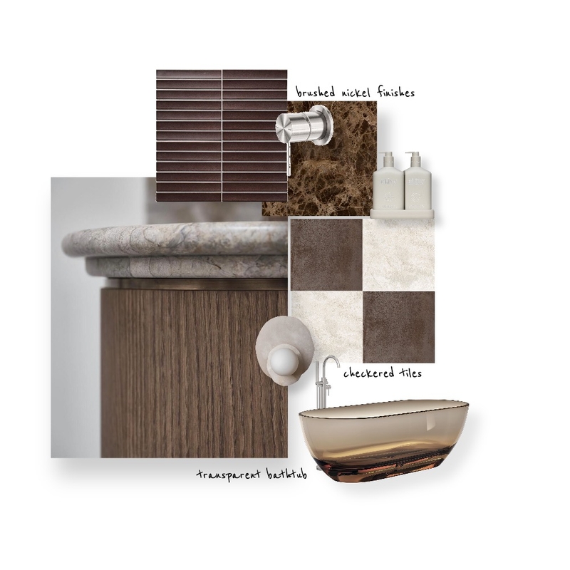 brown bathroom Mood Board by tahliadiberardino on Style Sourcebook