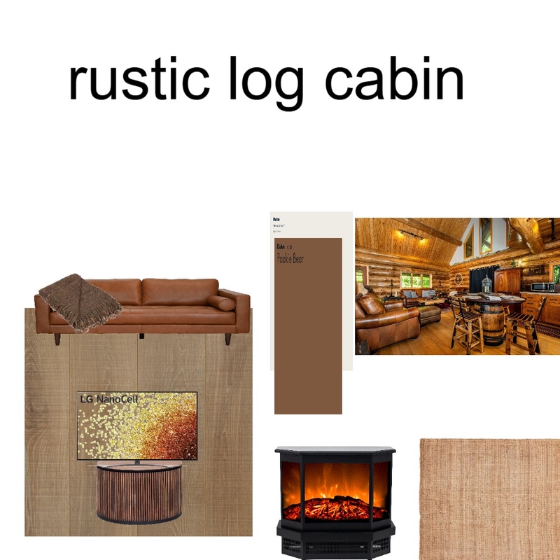 rustitic log cabin Mood Board by maddy A on Style Sourcebook
