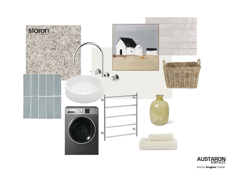 Serene Bathroom with Staron® Solid Surfaces Mood Board by Austaron Surfaces on Style Sourcebook