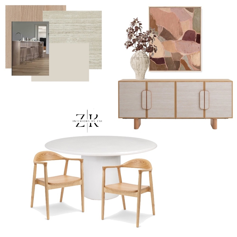 Light and Airy Dining Mood Board by Interiors By Zai on Style Sourcebook