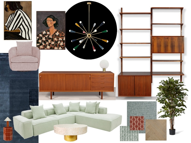 Mid century Living room Mood Board by Haus of Artemis on Style Sourcebook