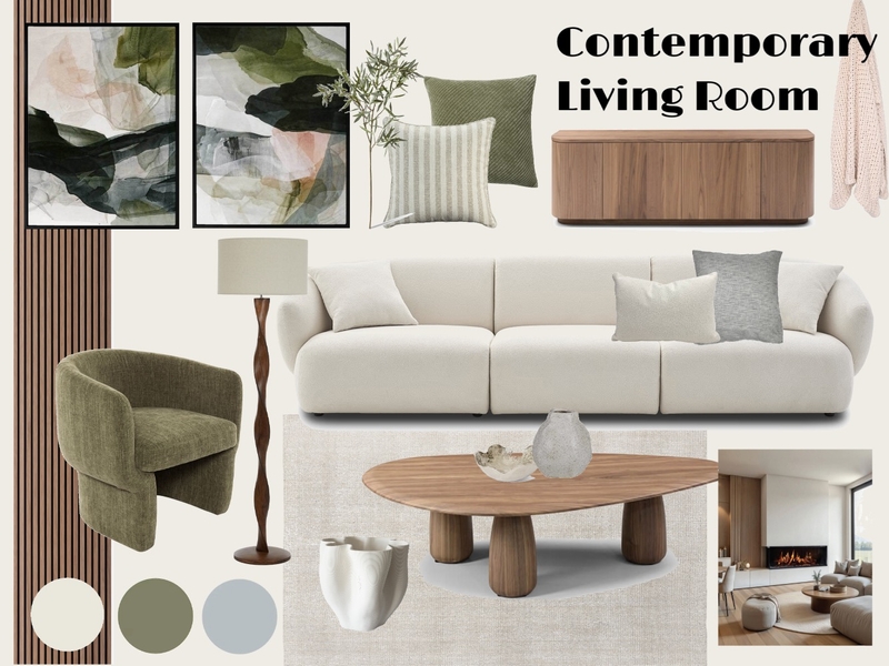 Interior Course Living Room Mood Board by nlangdon on Style Sourcebook