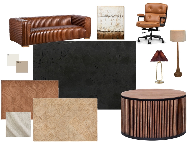 Negresco Leather - Office Mood Board by TALOSTONE on Style Sourcebook