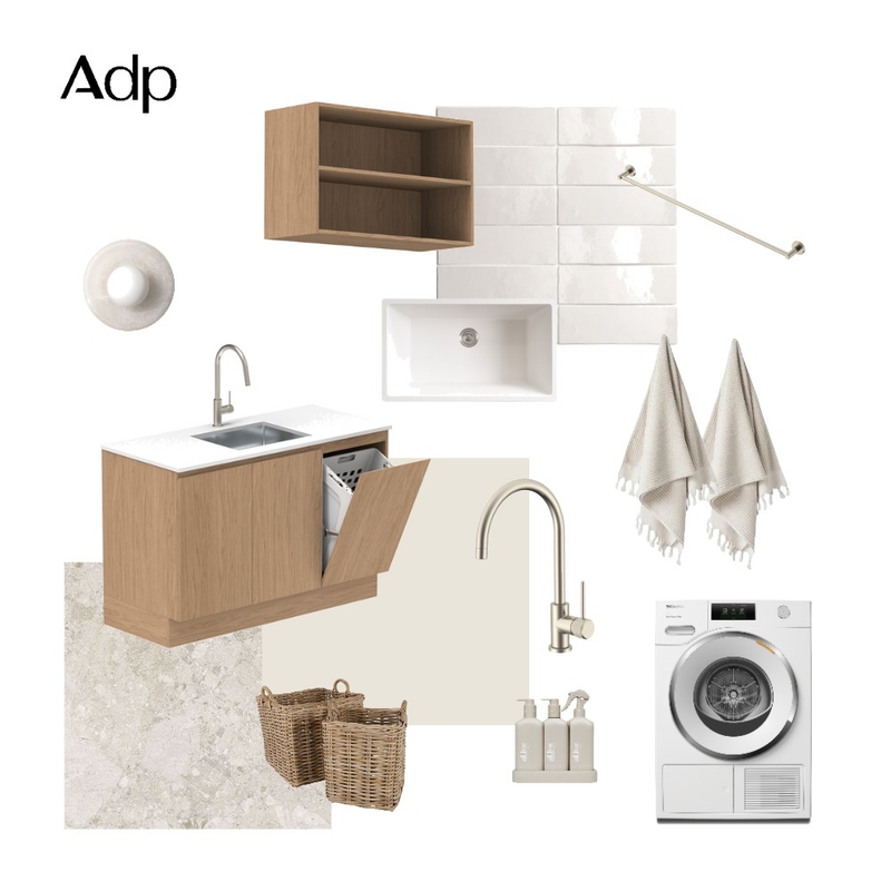 Coastal-Inspired Laundry | New Laundry Essentials Mood Board by ADP on Style Sourcebook