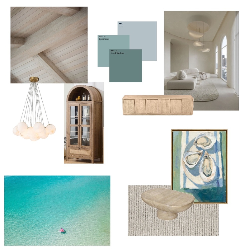 Coastal mood board- assignment 3, part 1 Mood Board by Charli.mio on Style Sourcebook