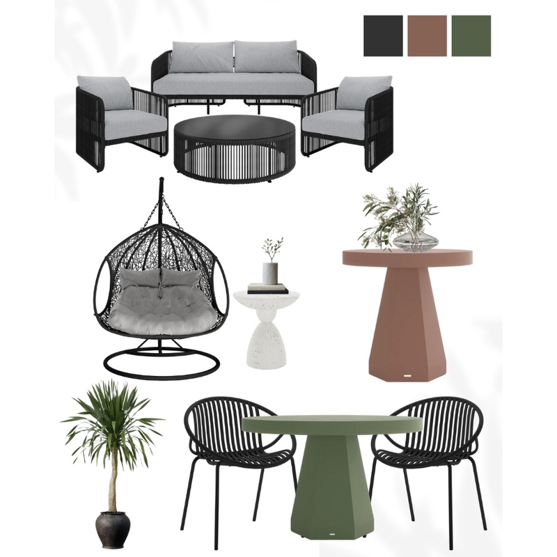 Contemporary Alfresco with Sculptural Tables Mood Board by Luxo Living on Style Sourcebook