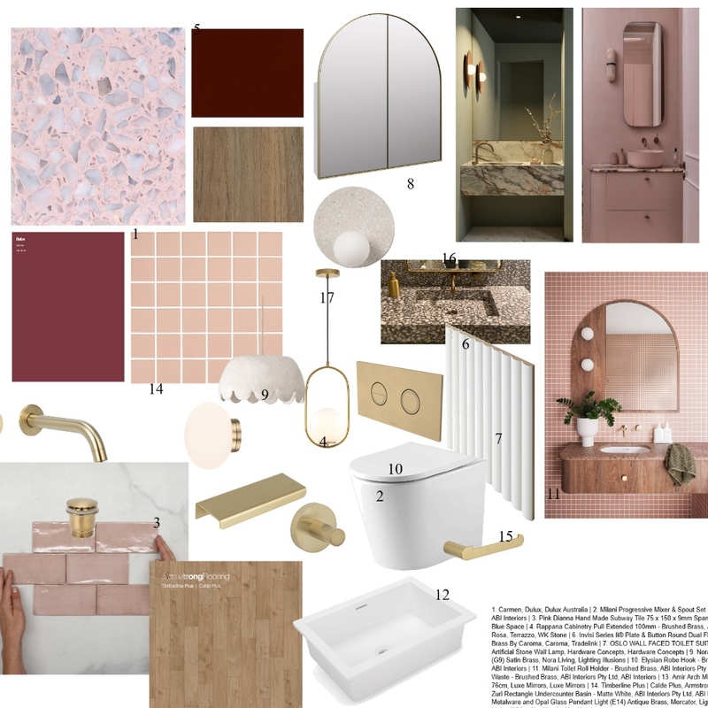 Grandma's PowderRoom Mood Board by Becker Sunner Design Studio on Style Sourcebook