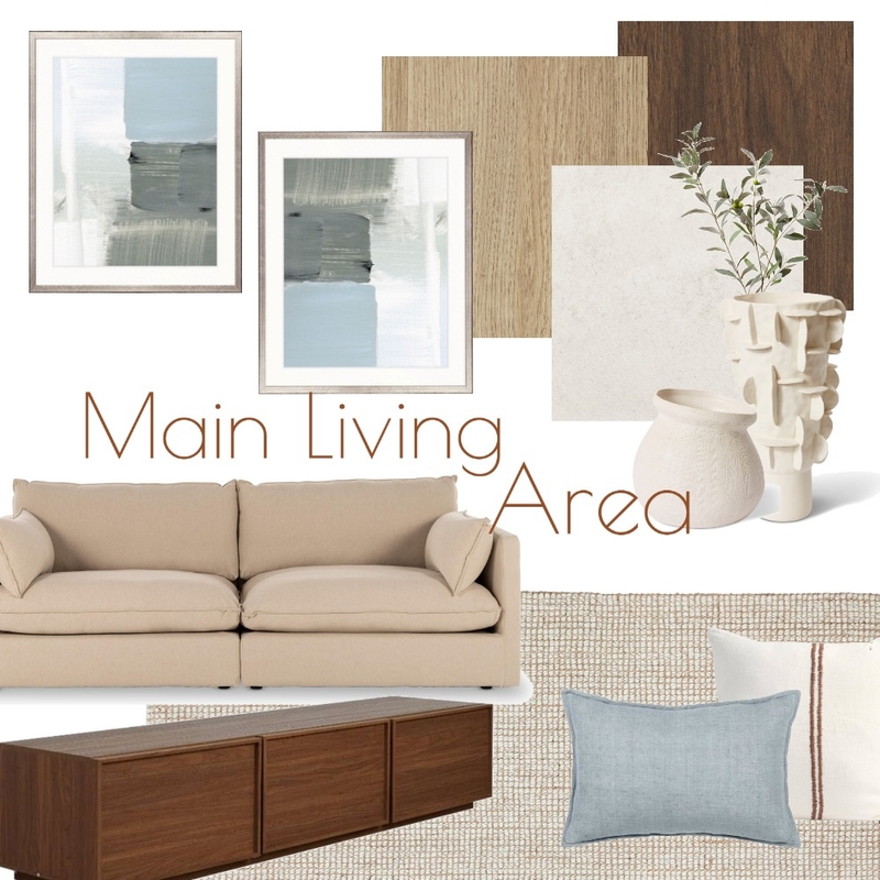 Main Living Room - Blue Mood Board by The Stylist Airlie Beach on Style Sourcebook