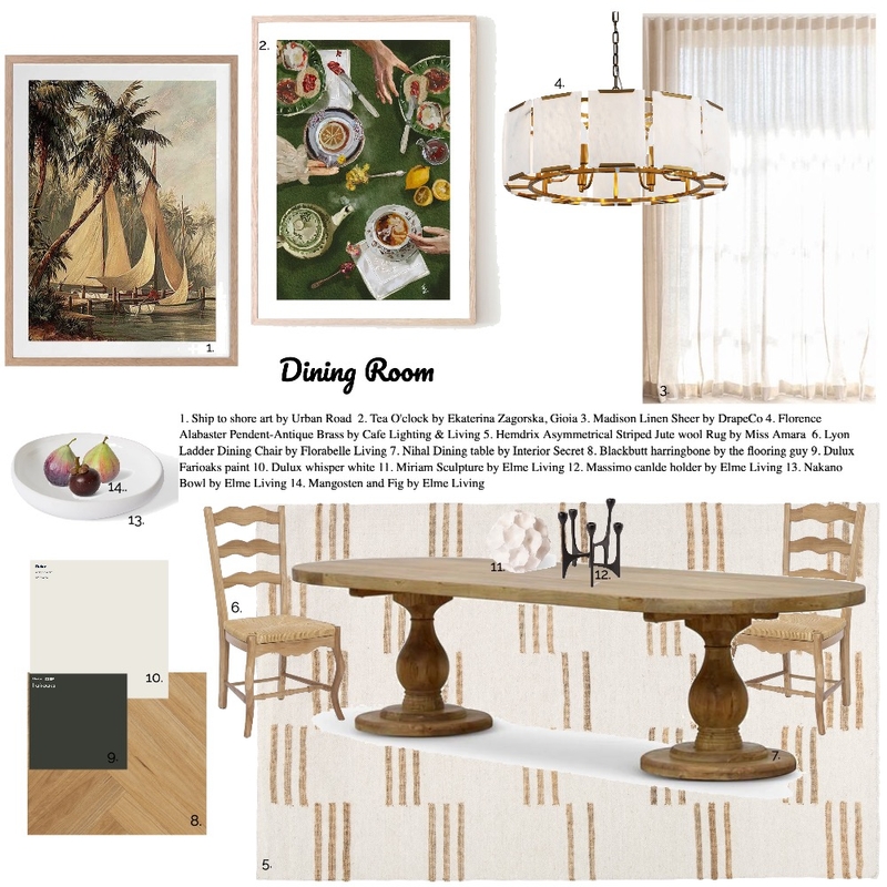 IDI Dining Mood Board by Studio7 Stylings on Style Sourcebook