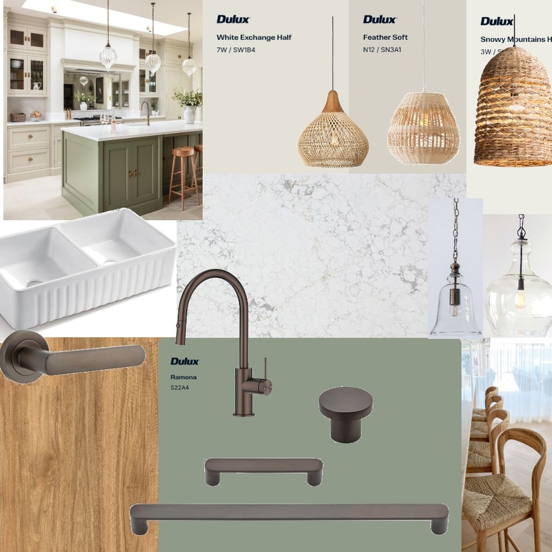 Kitchen green aged bronze Mood Board by kathok on Style Sourcebook