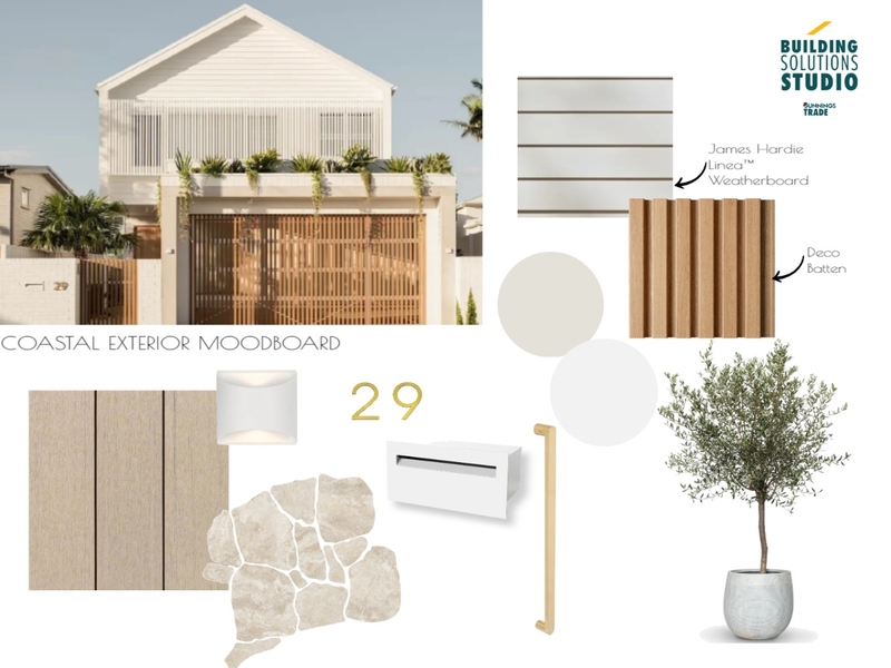 Exterior Moodboard - Coastal Mood Board by bsschwh@bunnings.com.au on Style Sourcebook