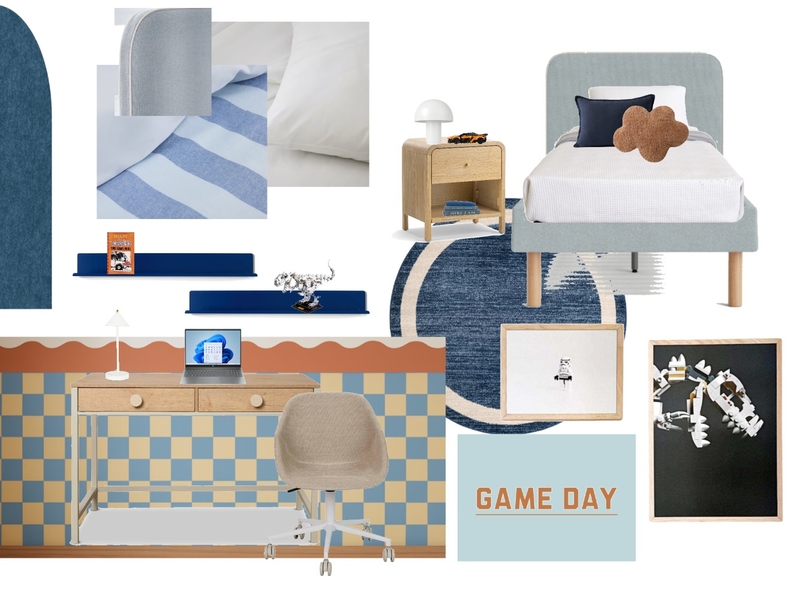 Archie's Bedroom Make Over Mood Board by Studio Lux Interiors on Style Sourcebook