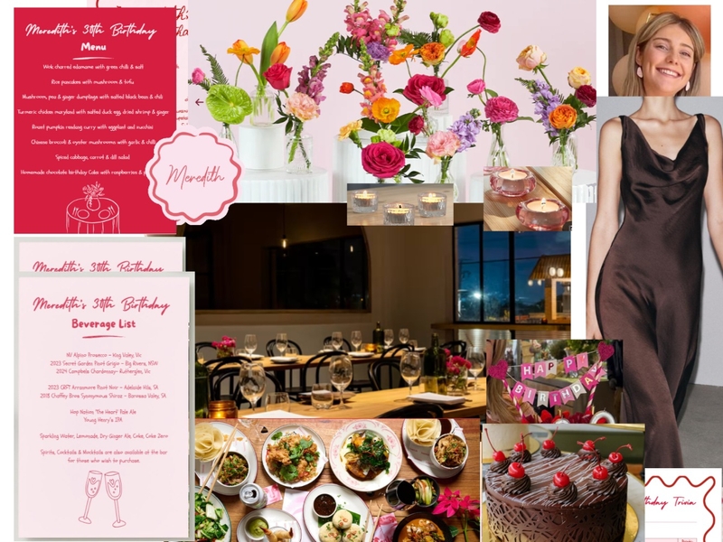 30th  Birthday Vibe Mood Board by meredithkselman@gmail.com on Style Sourcebook