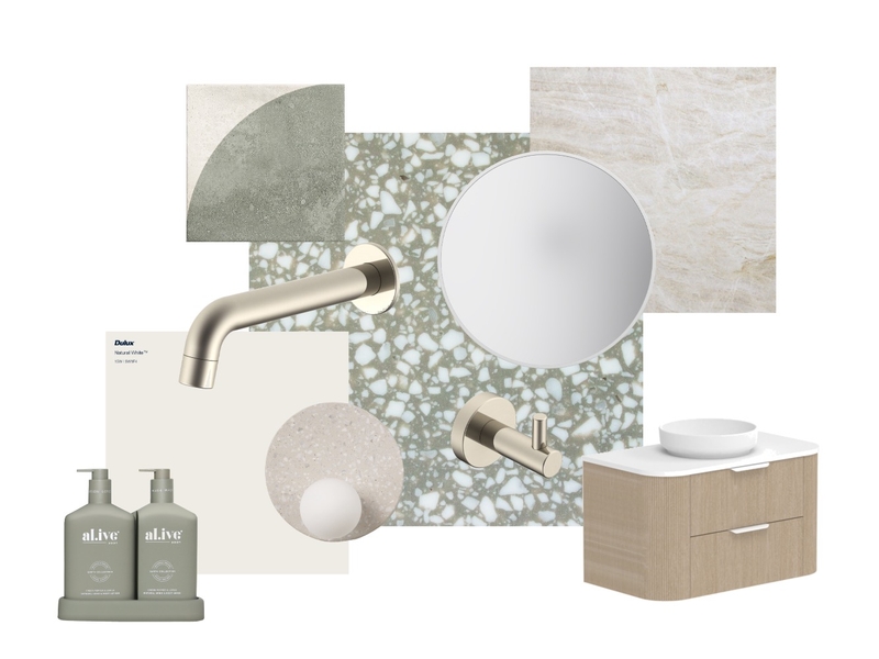green bathroom insparation Mood Board by Sarah Interior Styles on Style Sourcebook