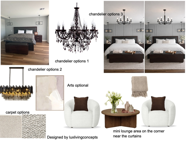 bedroom mock up 1 and 2 Mood Board by Luxlivingconceptsbyshanty on Style Sourcebook