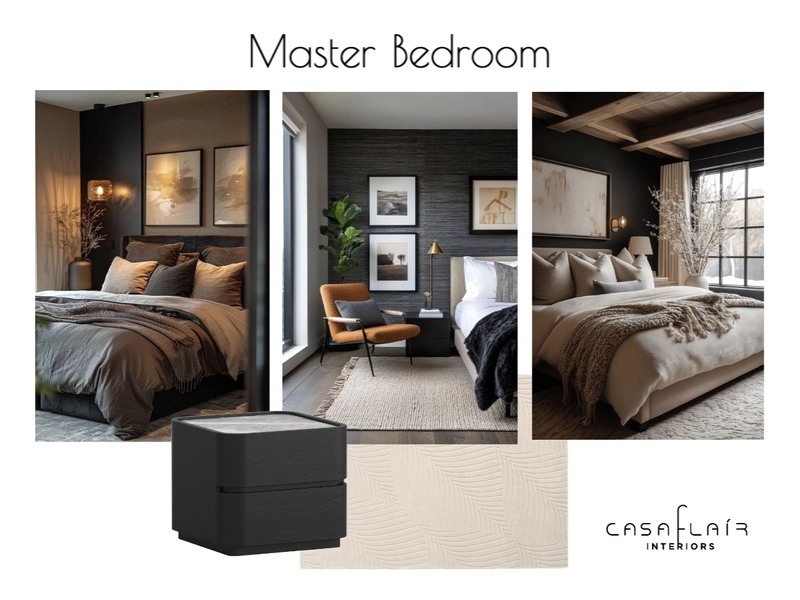 Moody Master bedroom Mood Board by Casa Flair Interiors on Style Sourcebook