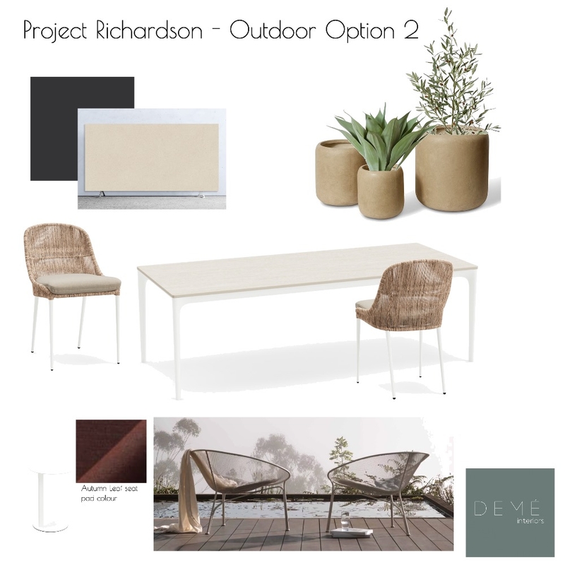 Outdoor Option 2 Mood Board by Demé Interiors on Style Sourcebook