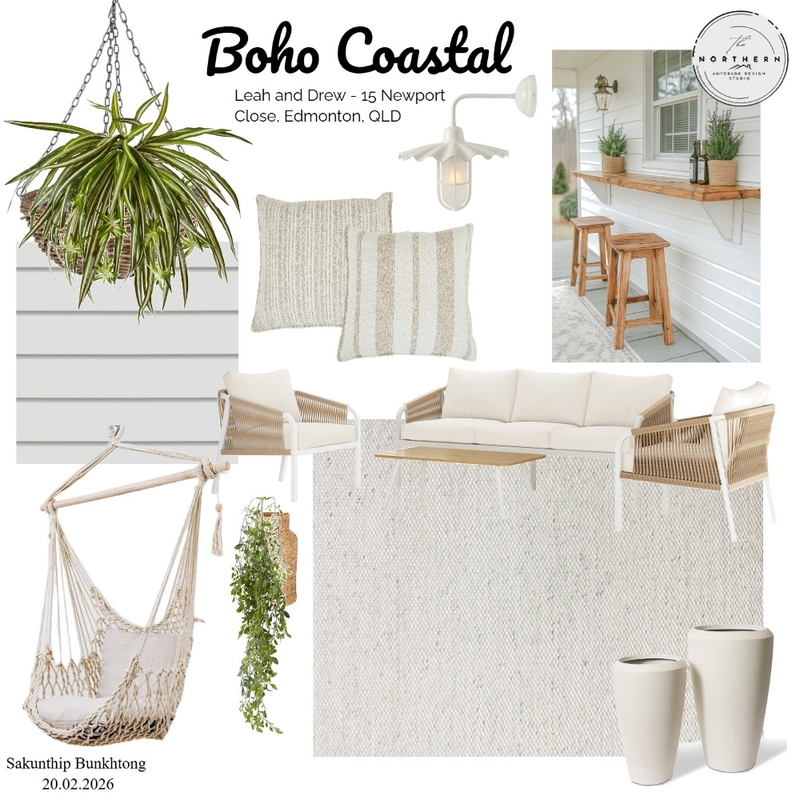 Boho Coastal Mood Board by Sbunkhrong on Style Sourcebook