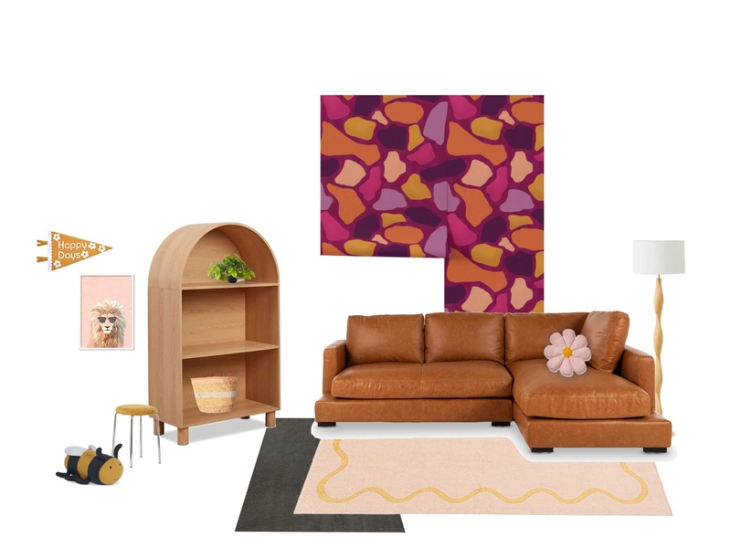 Terrazzo Inspired Wallpaper | Family Room Mood Board by marigold_morning on Style Sourcebook