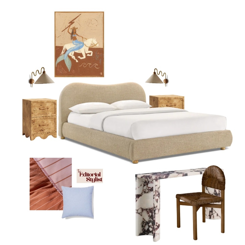 Rosie's Bedroom Mood Board by The Editorial Stylist on Style Sourcebook