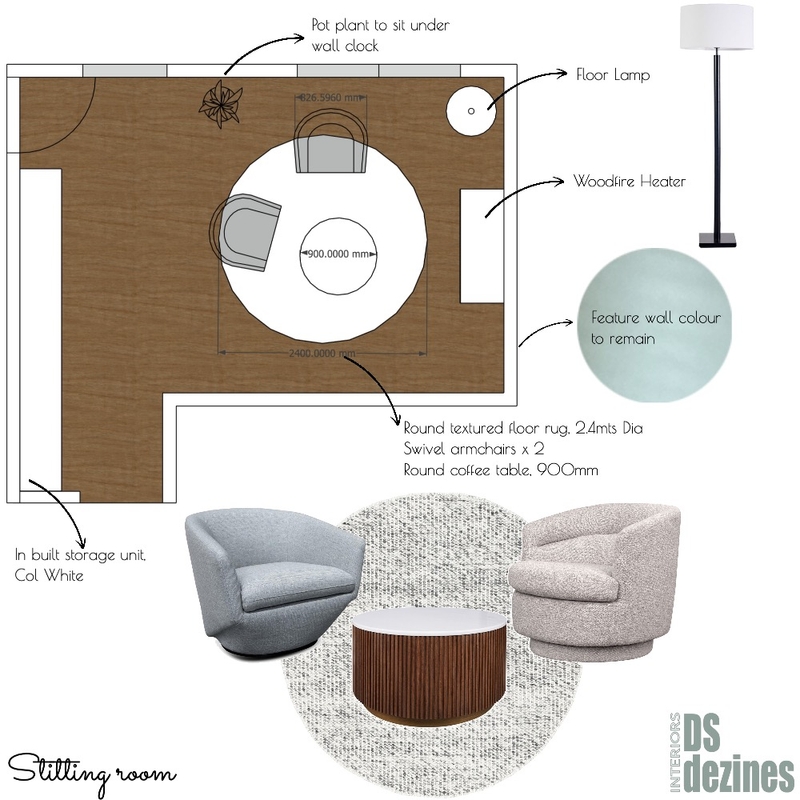 Georgina Sitting room Mood Board by DSdezines Interiors on Style Sourcebook