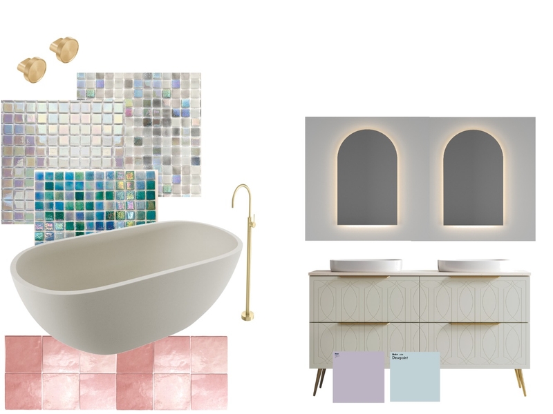 bathroom- mermaid mosaic Mood Board by b10nd3b4rb13 on Style Sourcebook