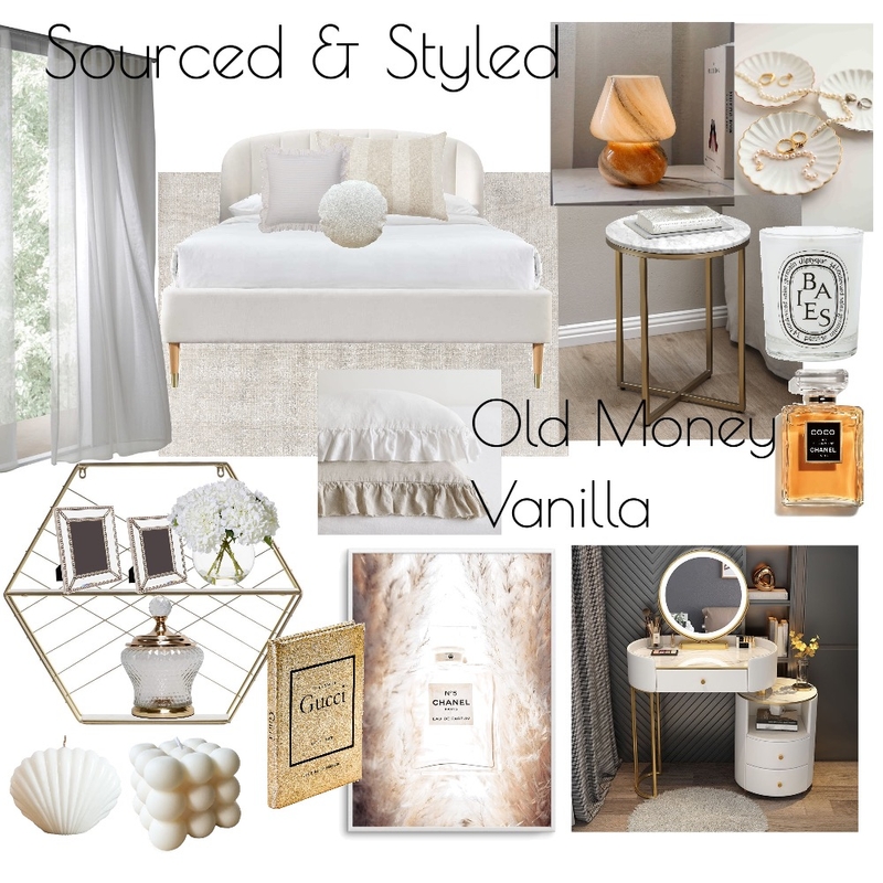Old Money Vanilla Mood Board by Jillian on Style Sourcebook