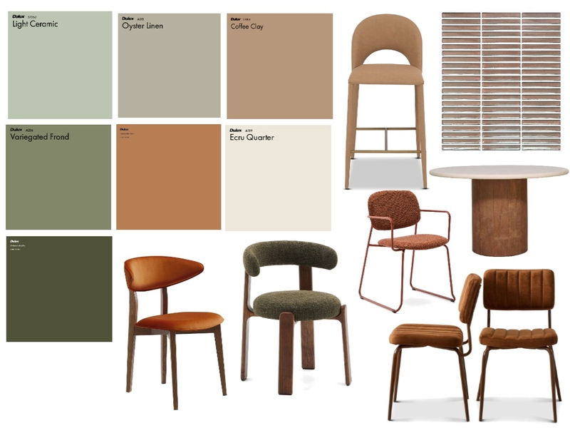 Paint Tile Chairs Table Mood Board by rosa@cabrabowls.com.au on Style Sourcebook