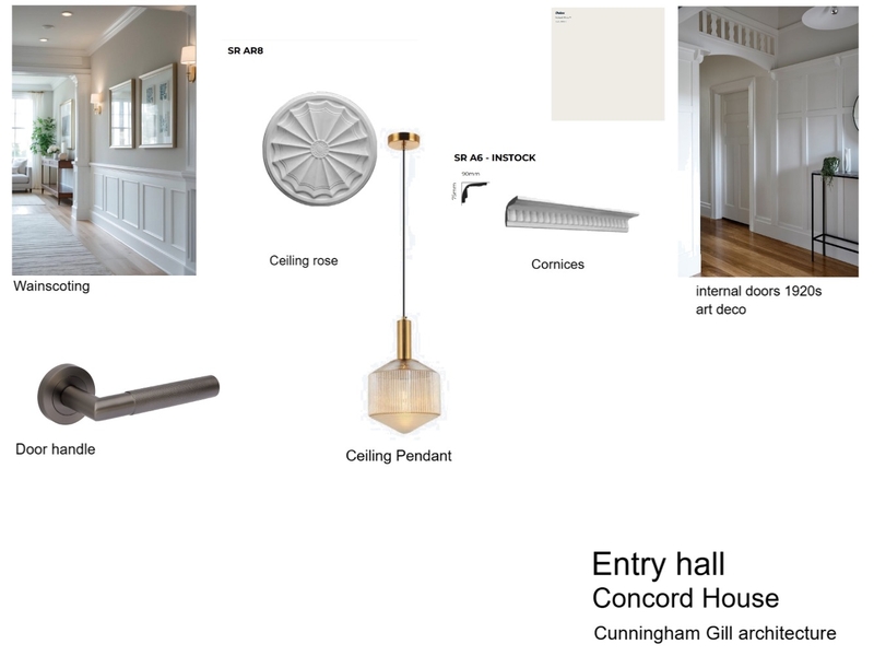 Entry hall, Concord house Mood Board by Cunningham Gill Architecture on Style Sourcebook