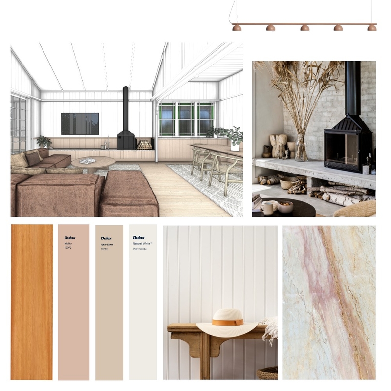 Living / Dining - Concept 1 Mood Board by Dennis Hill Architecture on Style Sourcebook