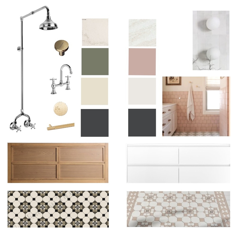 Hazlebank - Bathroom - Concept 12 copy Mood Board by Dennis Hill Architecture on Style Sourcebook