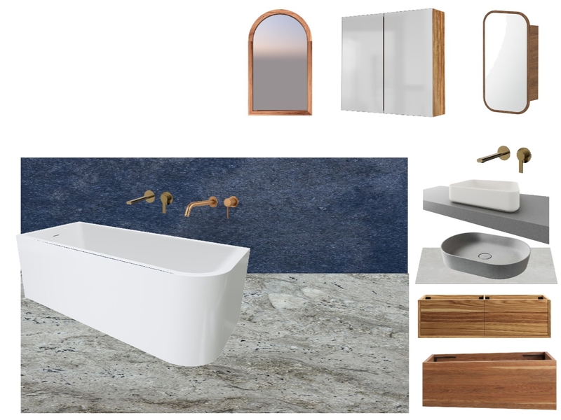 Blue and Terazo Mood Board by Tania's Designs on Style Sourcebook