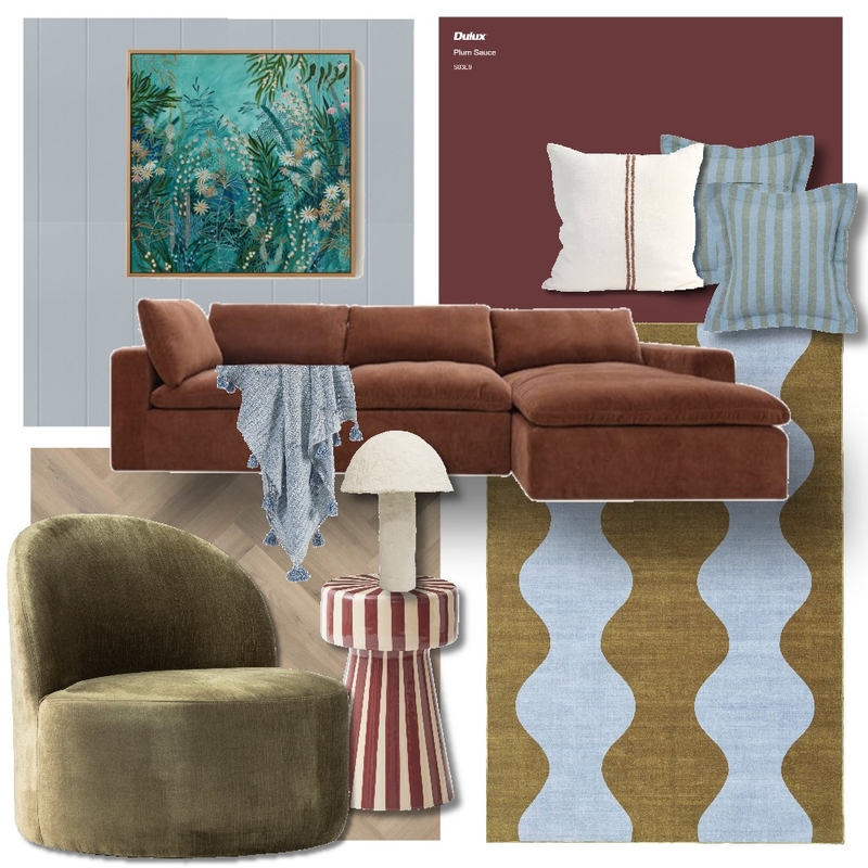 Playful Living Room Mood Board by Manea Interior Design & Styling on Style Sourcebook