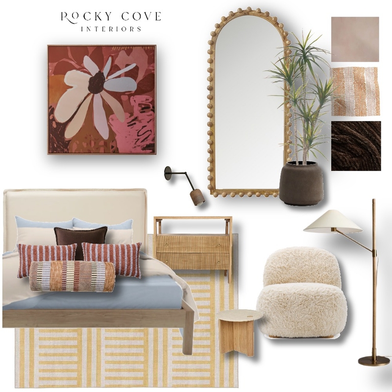 cosy eclectic bedroom Mood Board by Rocky Cove Interiors on Style Sourcebook
