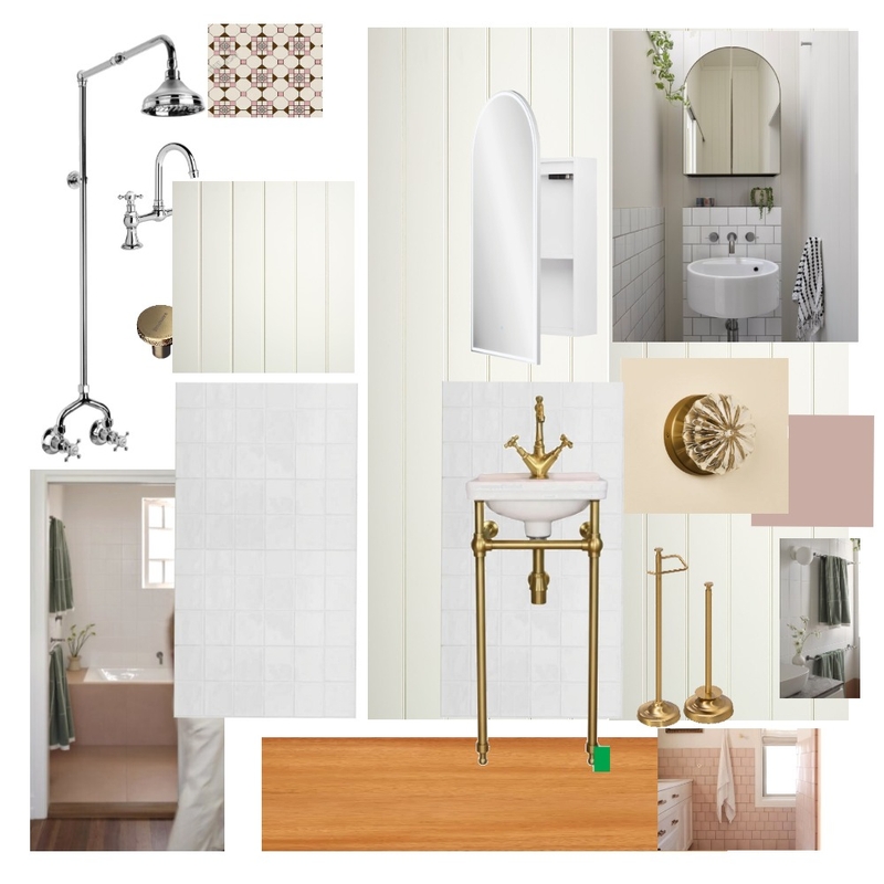 Hazlebank - Powder Room with timber floor Mood Board by Dennis Hill Architecture on Style Sourcebook
