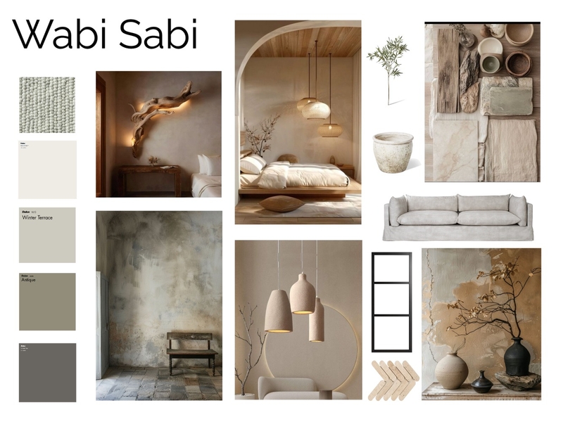 Wabi Sabi Design Style Mood Board Mood Board by carriegrace on Style Sourcebook