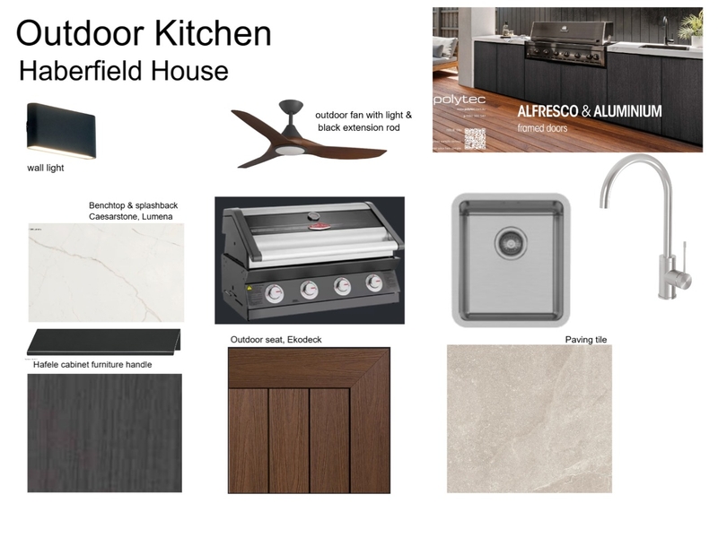 Outdoor kitchen Mood Board by Cunningham Gill Architecture on Style Sourcebook