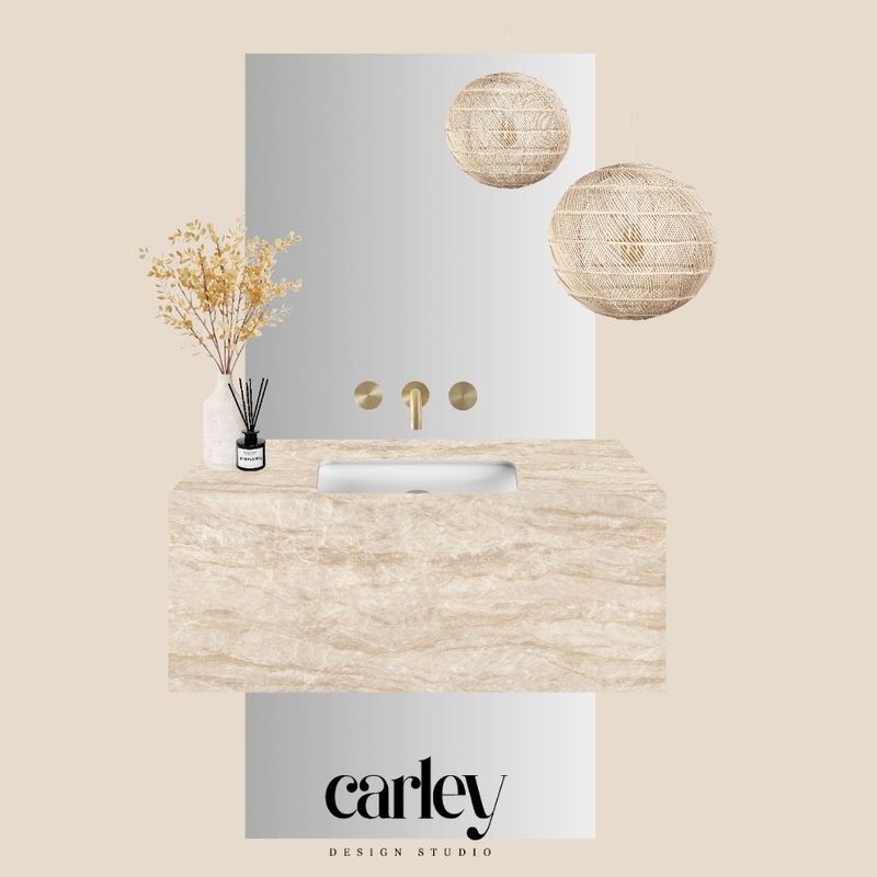 Powder Room Mood Board - Creamy Marble Mood Board by Carley Design Studio on Style Sourcebook