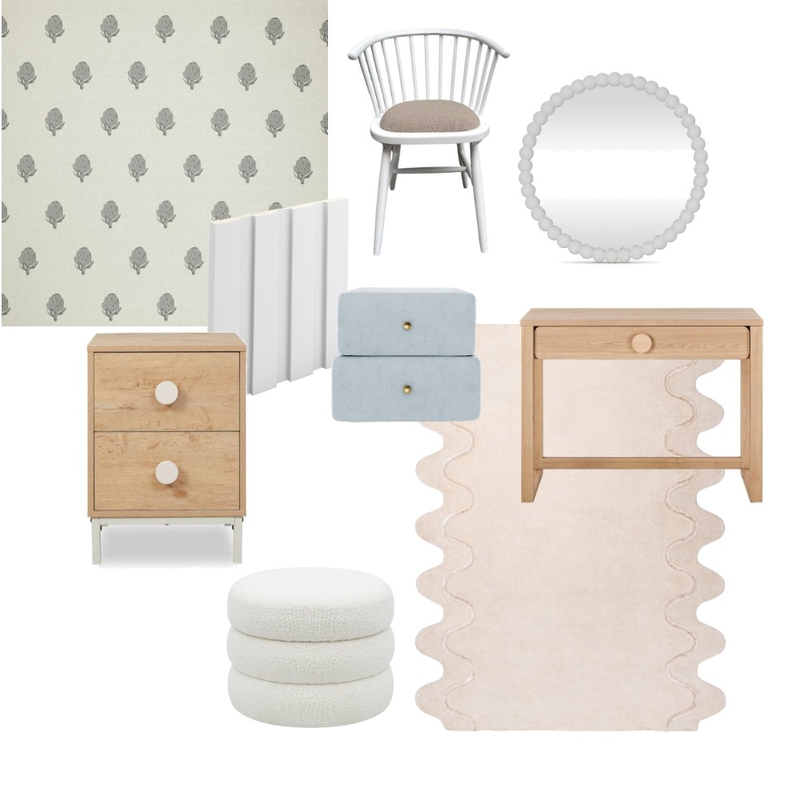 Girls Bedroom Mood Board by DOWN THE LANE by Tina Harris on Style Sourcebook